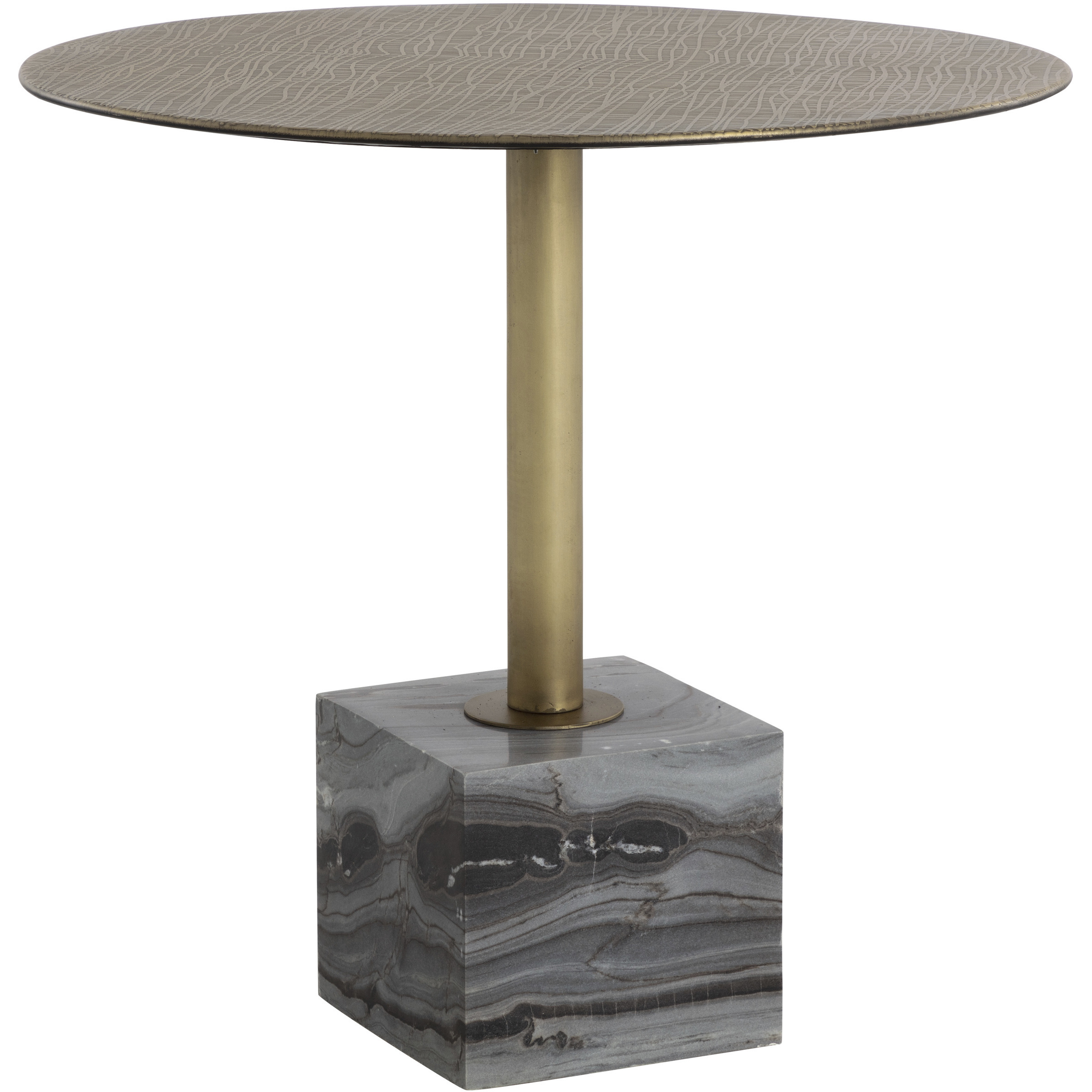 Kata Grey Marble Bistro Table